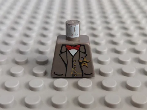 Lego 6755 - Sheriff Minifigure Torso no arms - Used