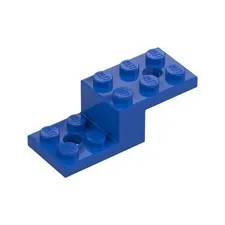 LEGO 10x Blue Bracket 5 x 2 x 1 1/3 with 2 Holes inv.630