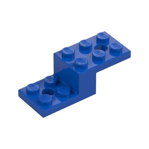 LEGO 10x Blue Bracket 5 x 2 x 1 1/3 with 2 Holes inv.630