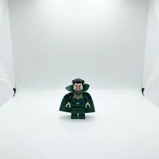 LEGO Minifigure Character w/ Dark Green Cape Plastic Figure Only