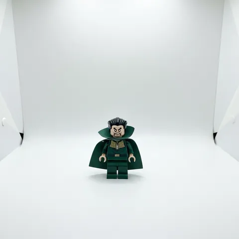LEGO Minifigure Character w/ Dark Green Cape Plastic Figure Only