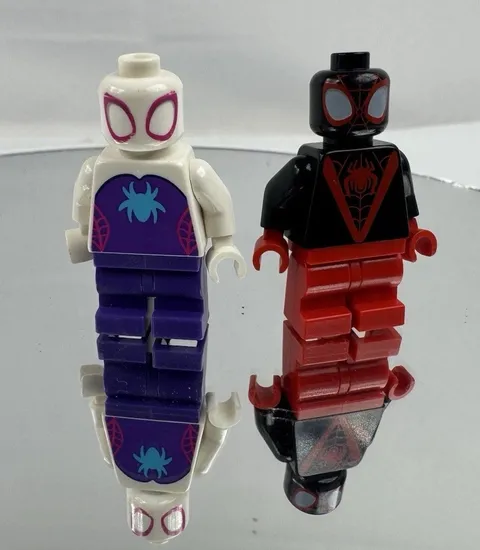 LEGO Superheroes: Miles Morales Spider Man And Spider-Gwen Minifigure Lot