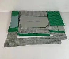Vintage Lego 32x32 Base Plates | Lot of (9) | Modified Pieces