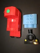 LEGO GROUP 2004 Replacement Blue TRAIN Cab and Replacement Black FRONT OF TRAIN