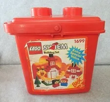 Red LEGO Medium Storage Box Toy Container 8”L x 8”D x 9” H Empty