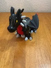 LEGO DUPLO Castle BLACK  DRAGON 4784 Red chest, belly & tail 2004 Excellent