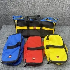 LEGO Duffel Bag Playmat Set Tote w/ 3 Organizer Storage Bags Travel Toy Gear