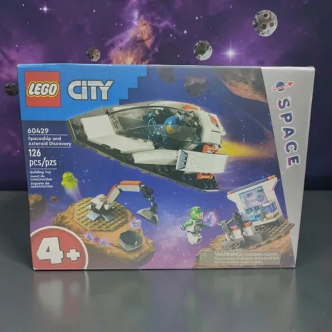 LEGO CITY: Spaceship and Asteroid Discovery (60429) 126 Pieces Ages 4+ Worn Box