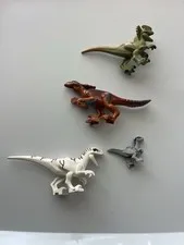 LEGO Jurassic Dinosaurs White Green Red Gray Baby Raptor