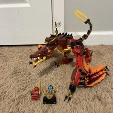LEGO Ninjago Legacy: Fire Dragon Attack 71753 [Missing 2 Minifigs]