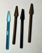 LEGO Minifigure Handheld Spear/Lance Accessories Lot of 4 Blue Brown Black