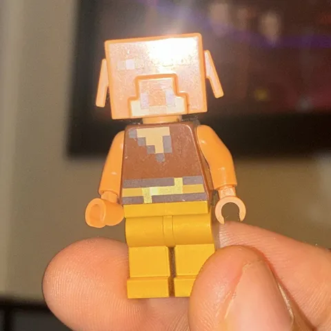 LEGO Minifigure Tan Animal Head, Brown Torso Outfit Plastic Figure