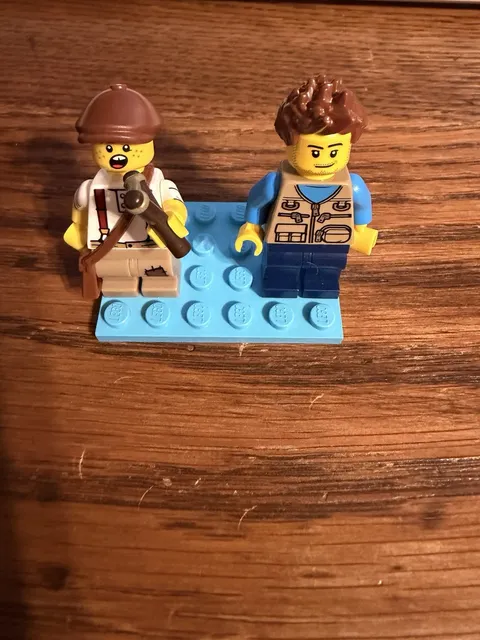 LEGO CAMPER VAN OWNER AND NEWPAPER KID MINIFIGURES WITH FREE SHIPPING