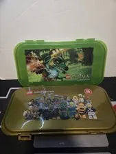 Lego Chima And Series 10 Minifigure Storage Cases Green Gold Pre-owned