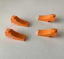 LEGO 4x NEW Pieces Arch 1x3 Inverted ORANGE #70681