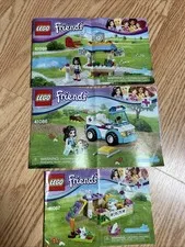 Lego Friends Instruction Booklets Bunnies * Mini golf * Tourist Kiosk  Heartlake