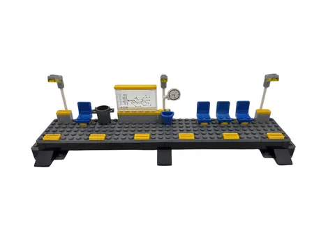 Lego® 9V RC TRAIN Railway 7938 Large Station Platform