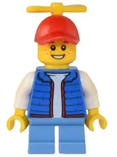 LEGO® Minifigure Town cty1504 Billy Blue Vest Tiny Yellow Propeller