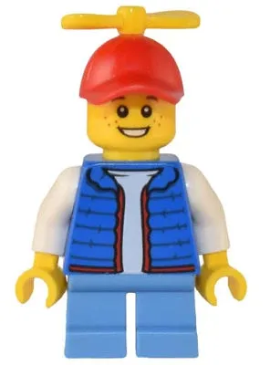 LEGO® Minifigure Town cty1504 Billy Blue Vest Tiny Yellow Propeller