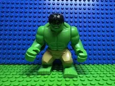 LEGO Marvel Hulk Bigfig Minifigure Green with Tan Shorts Hulk Minifigure