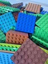 LEGO 6 x 6 Plates Lot of 20 Bulk many colors cleaned and sanitized item 3958