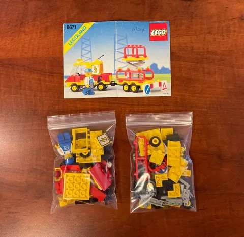 Lego 6671 - Utility Repair Lift - Complete with Instructions