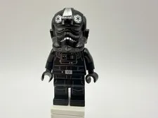 LEGO STAR WARS Part sw0543 - Imperial TIE Fighter Pilot, silver insignia, scowl