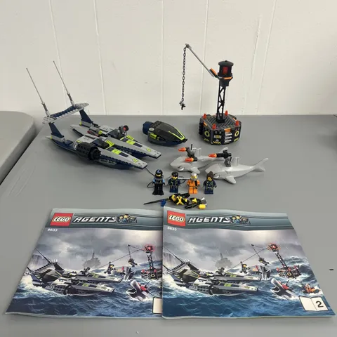 LEGO Agents Mission 4 Speedboat Rescue (8633) - Complete *READ*