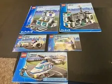 LEGO City Police Headquarters 7744 (1-9) 7945 7741 Manuals Only Lot 002