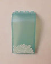 Lego x1 Light Aqua 3x4x6 Curved Top Panel, Splashing Sticker, 2571pb21 (028-3)