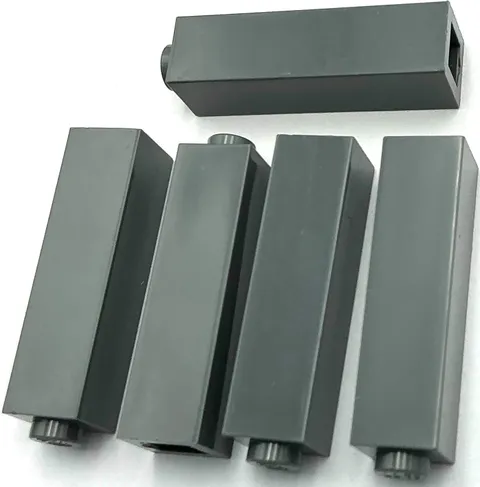 Lego 5 New Dark Bluish Gray Bricks Building Blocks 1 x 1 x 3 Parts