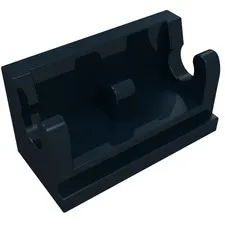LEGO Part 3937 - Black Hinge Brick 1 x 2 Base