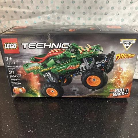 LEGO TECHNIC Monster Jam Dragon New In Box 42149 Building Toy Pull Back Truck