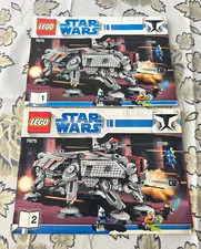 lego instructions Star Wars 7675 AT-TE Walker Manual Booklets 1 & 2 2008