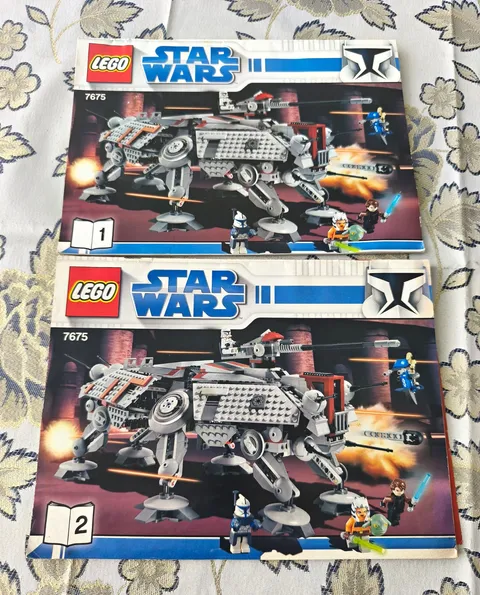 lego instructions Star Wars 7675 AT-TE Walker Manual Booklets 1 & 2 2008