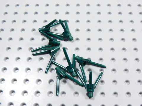 LEGO Lot of 8 Dark Green Stems Plants Minifig BI