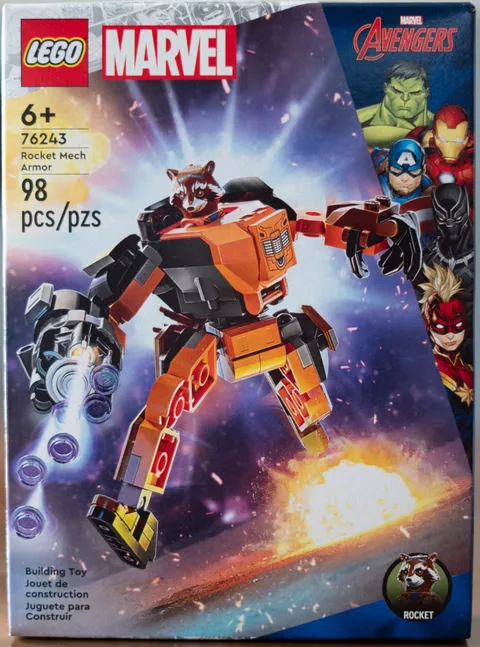NEW, SEALED - LEGO Super Heroes: Rocket Mech Armor (76243)