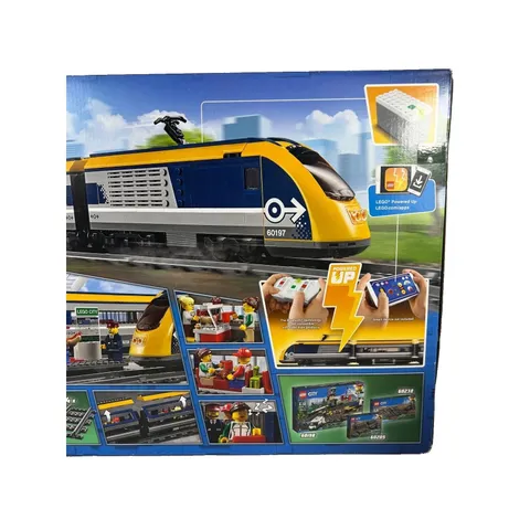 LEGO City 60197 Passenger Train Lot w/ Tracks, Manuals & Train Cars  AS-IS