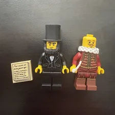 Lego Movie William Shakespeare tlm008 & Abraham Lincoln tlm005 