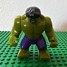 LEGO Hulk Bigfig Custom Minifigure w/ Purple Shorts READ DISCRIPTION