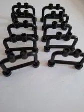 No 329 10x Lego Fence 4083 Black