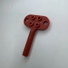 Lego Vintage Wind Up Motor Key Red - In Sets: 890, 895, 599 & 577