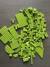 LEGO Lime Green Bulk 140 Pieces Brick Plate Slope Specialty