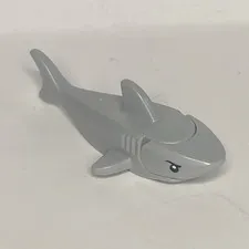 Lego Animal Shark with Gills Black Eyes -  Gray Figure