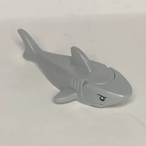 Lego Animal Shark with Gills Black Eyes -  Gray Figure