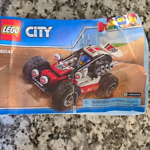 LEGO City 60145 Buggy Racing Complete Set 81 Pieces Without Box