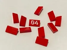 Lego 85984 Red Replacement Add-on Pieces Parts Lot of 11