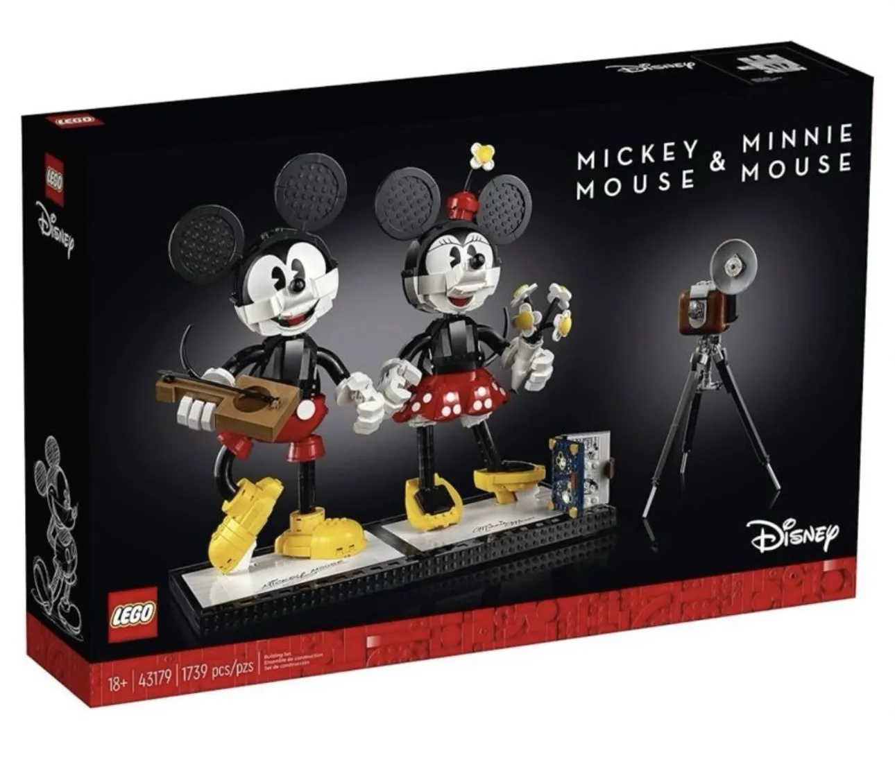 LEGO Disney Mickey & Minnie Mouse Buildable Characters 43179 Box