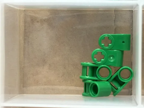 LEGO Parts - Green Technic, Axle Pin Connector Perpendicular - No 6536 - QTY 5