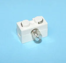 LEGO 9V Electric Light Brick 1 x 2 with Single Side Light White Mindstorms NXT